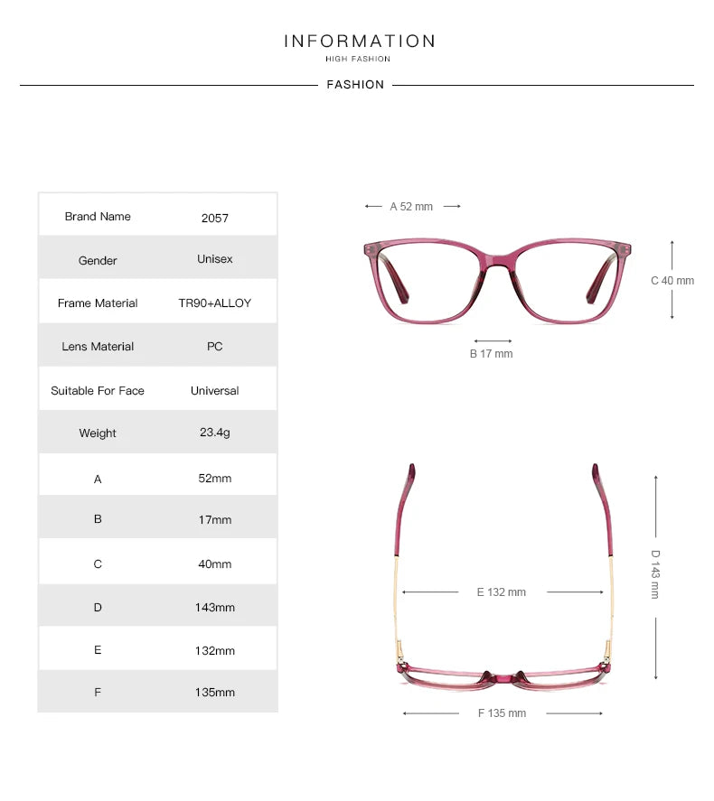 JMISUS Fashion Lunettes Classiques Femme Design Minimaliste Personnalisable Sur Ordonnance Anti-lumière Bleue Photochromiques