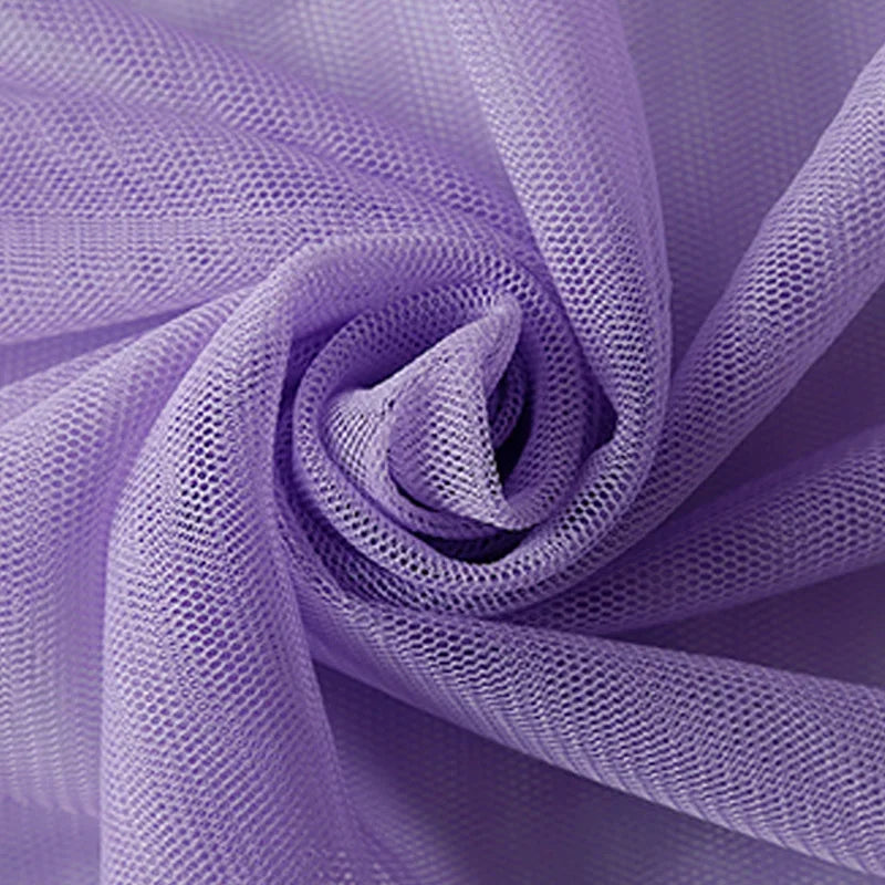 Tissu de Tulle à Mailles Douces Encrypté pour Coudre Décorations de Mariage Rideaux Moustiquaires Robe de Mariée Tissus de Couture DIY1m/5m/10m