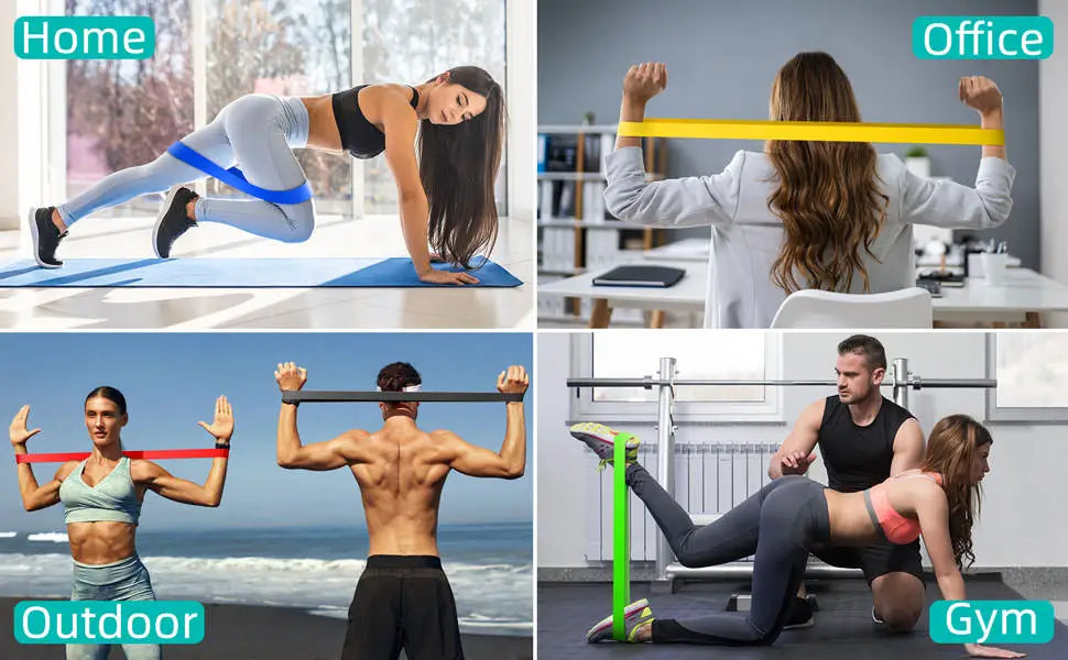 360lbs Fitness Übungen Widerstandsbänder Set Elastische Tubes Zugseil Yogaband Trainingsausrüstung für Zuhause Fitnessstudio Gewicht