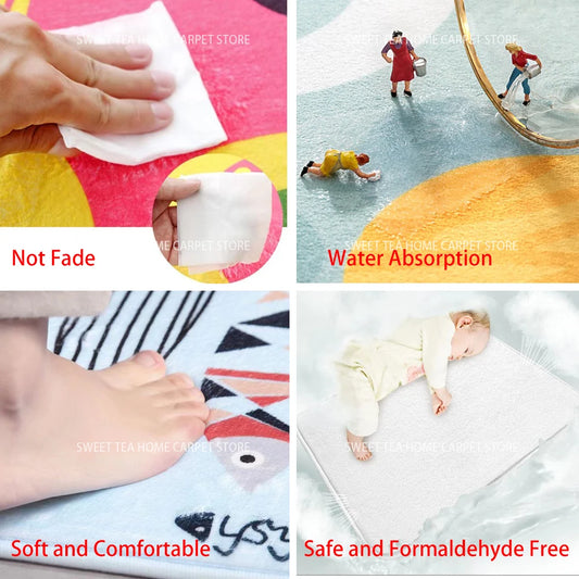 Modern Golden Luxury Carpet Large Living Room Decoration Home Rugs Non-slip Bedroom Mat Customizable Coffee Table Lounge Rugs