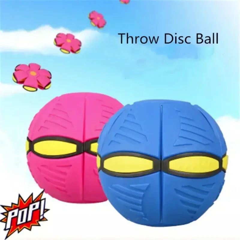 Jouets de plein air amusants Garçons Filles Balle soucoupe volante Jouet parent-enfant Balle magique de déformation du pied Pression du pied Balle de décompression et d'évasion