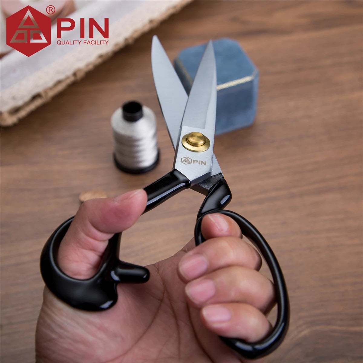 Ciseaux de tailleur pour gauchers PIN 10/12 pouces, ciseaux à tissu et cuir en acier inoxydable, ciseaux de couture ergonomiques pour gauchers