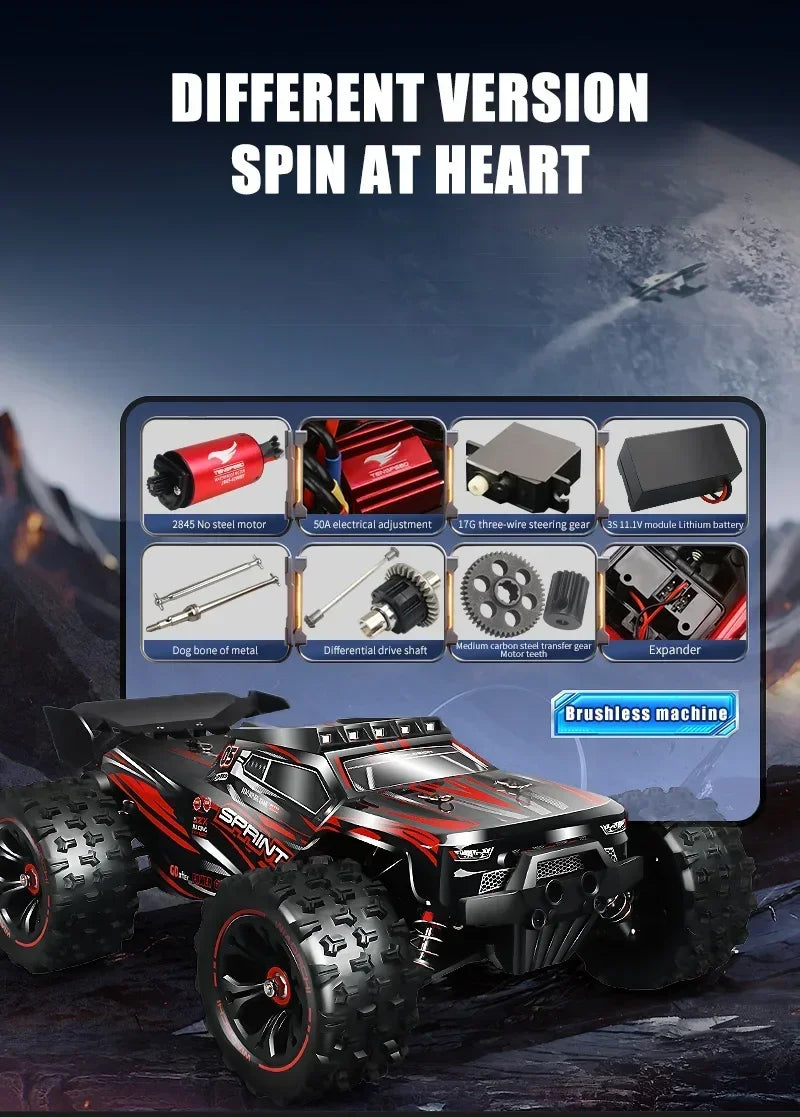 SG116MAX SCY9522 1:16 High Speed Drift Racing 80KM/H Brushless Motor 4WD 9522PRO 50KM/H RC Car Off Road Car Toys For Kid Gift