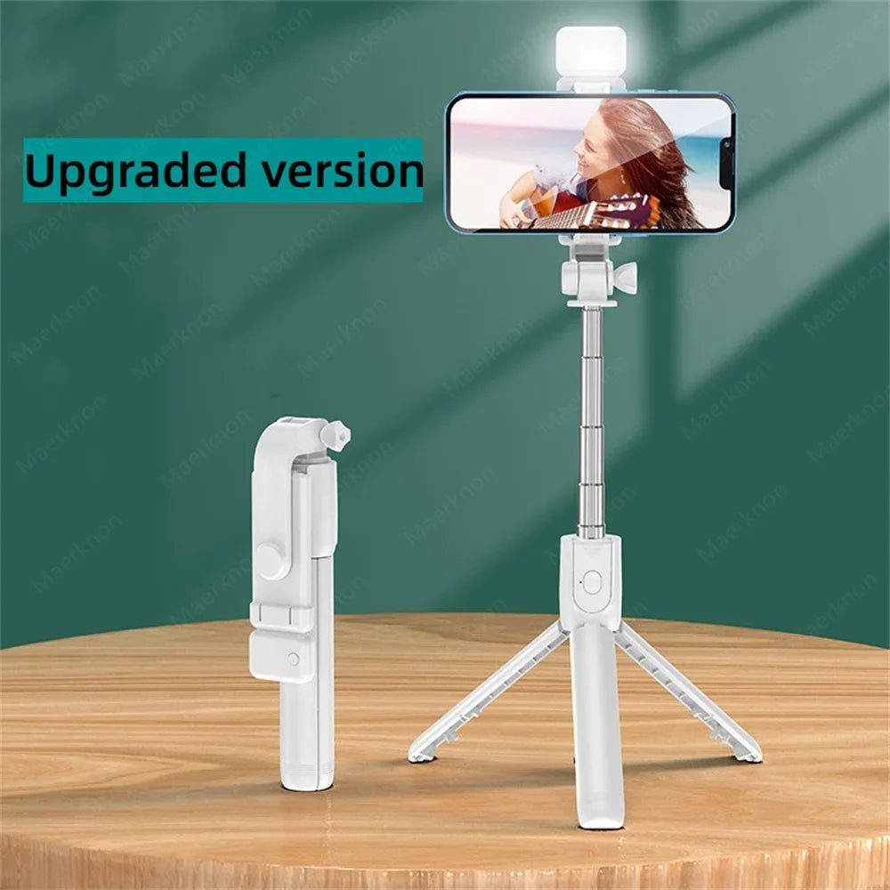 Wireless Bluetooth Selfie Stick Portable Tripod Stand Multifunctional Tripod With Wireless Remote Shutter For IOS Android Phone