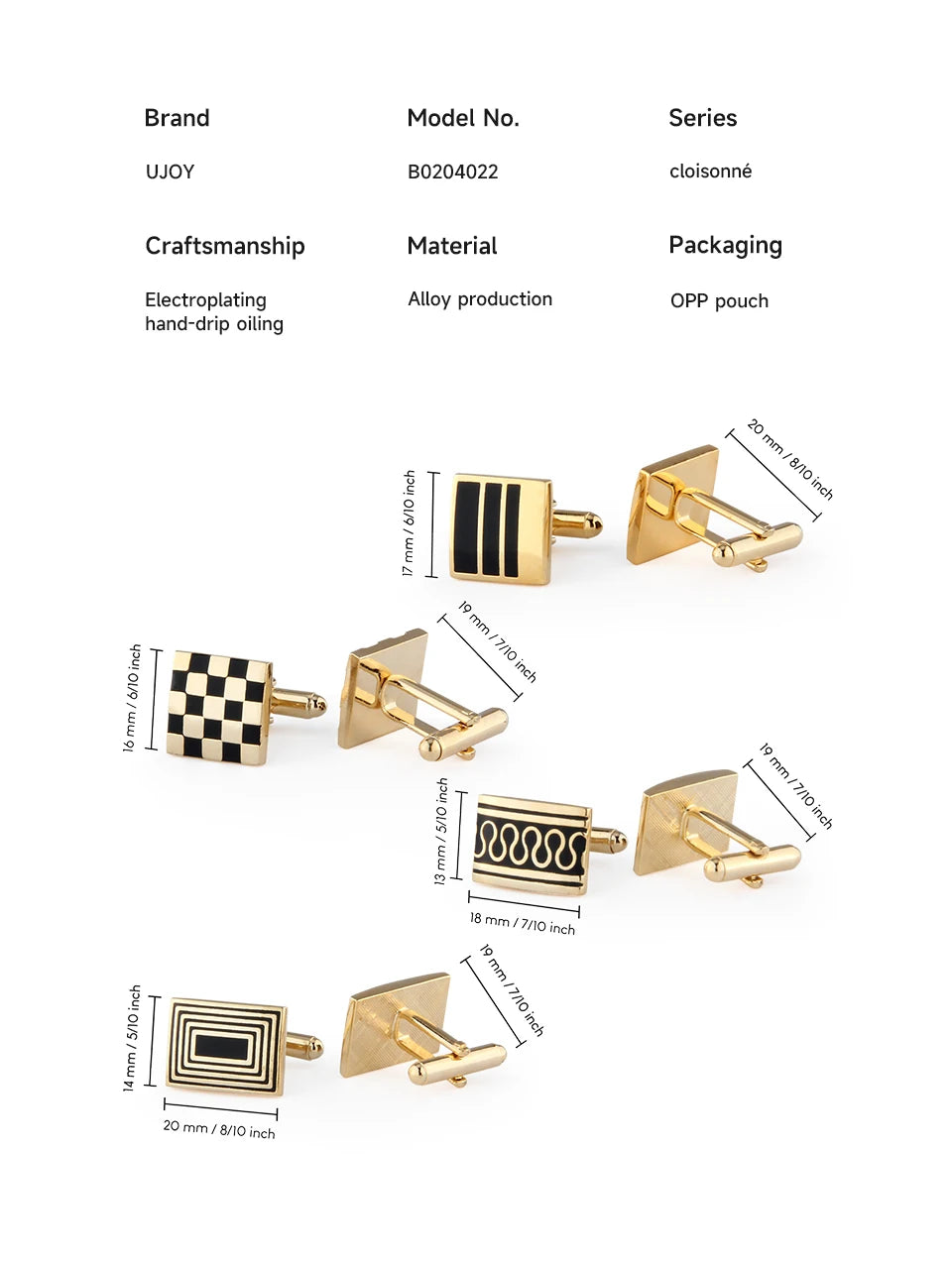 4 paires de boutons de manchette pour hommes avec boîte cadeau, boutons de manchette pour chemises d'homme, cadeaux pour invités de mariage, cadeau pour mari, pince à cravate d'affaires T0204022