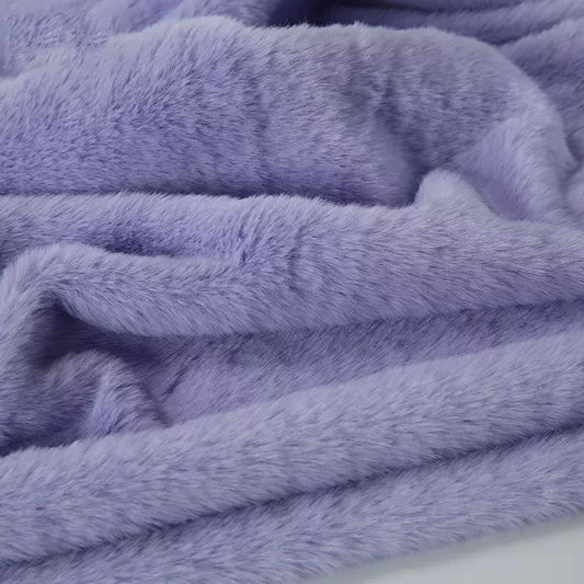 50x50cm 8mm Purple Imitation Otter Rabbit Fur Short Plush Fabric Making   DIY Plush Toys Fabric Display Background Scarf Pillow
