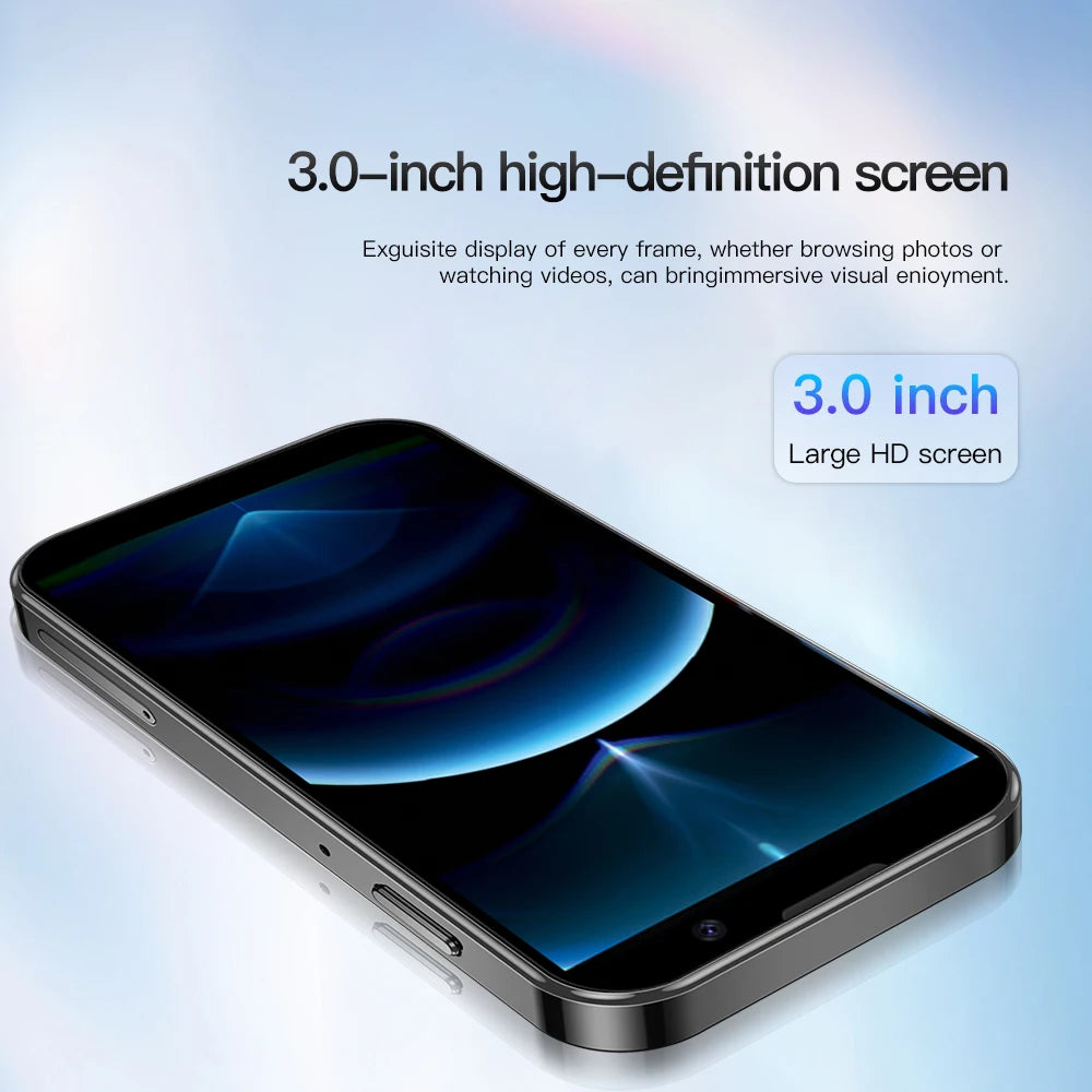 Mini Smartphone SERVO 16SE 16 Go ROM Android 9.0 Wifi Double SIM Veille Play Store 3G WCDMA Petit Téléphone Portable Intelligent 3.0" Nouvelle Version