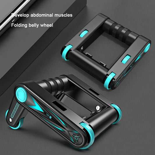 Foldable Abdominal Wheel Men's Roll up ab roller Women's Push Up Stand Home Fitness Push up bracket