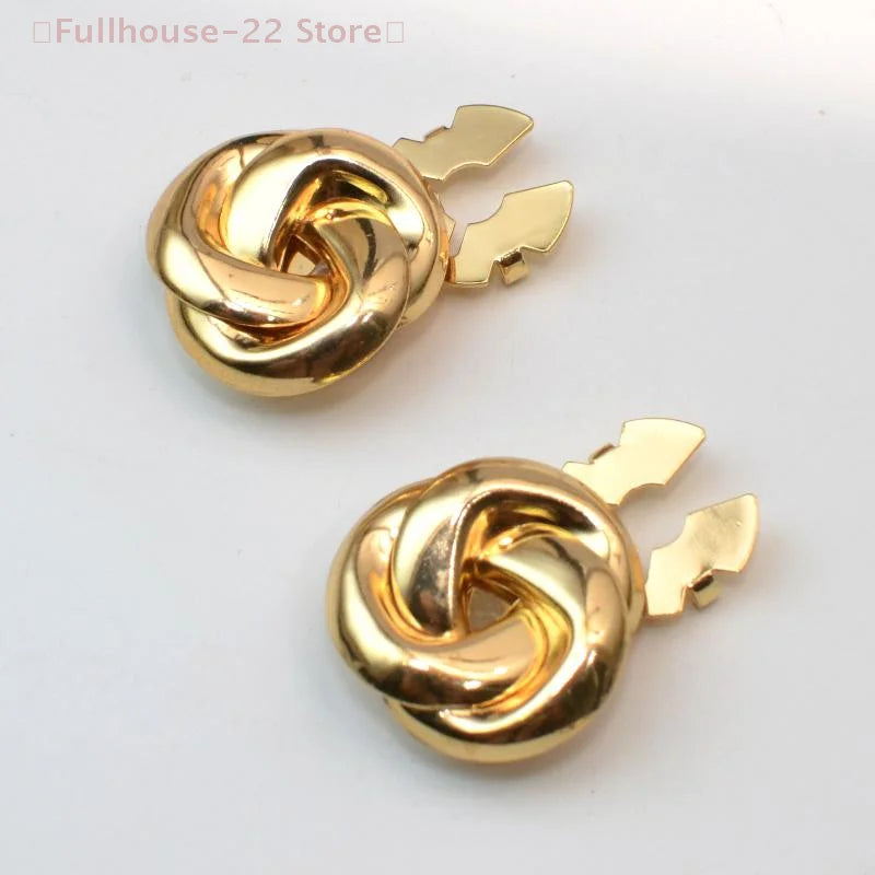 【MAX-22】2PCS Cache-boutons Boutons de Manchette pour Hommes et Femmes Mode Alliage Chemise Manche Collier Clips Accessoires de Décoration