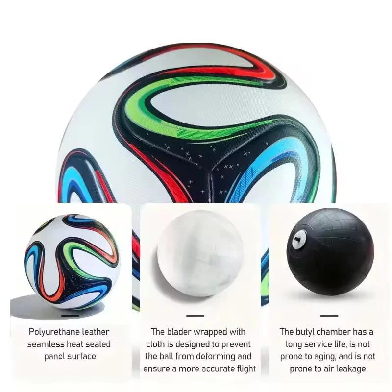 2026 Hochwertiger Fußball Offizielle Größe 5 PU-Material Nahtlos Verschleißfest Spieltraining Fußball Futbol Voetbal Bola