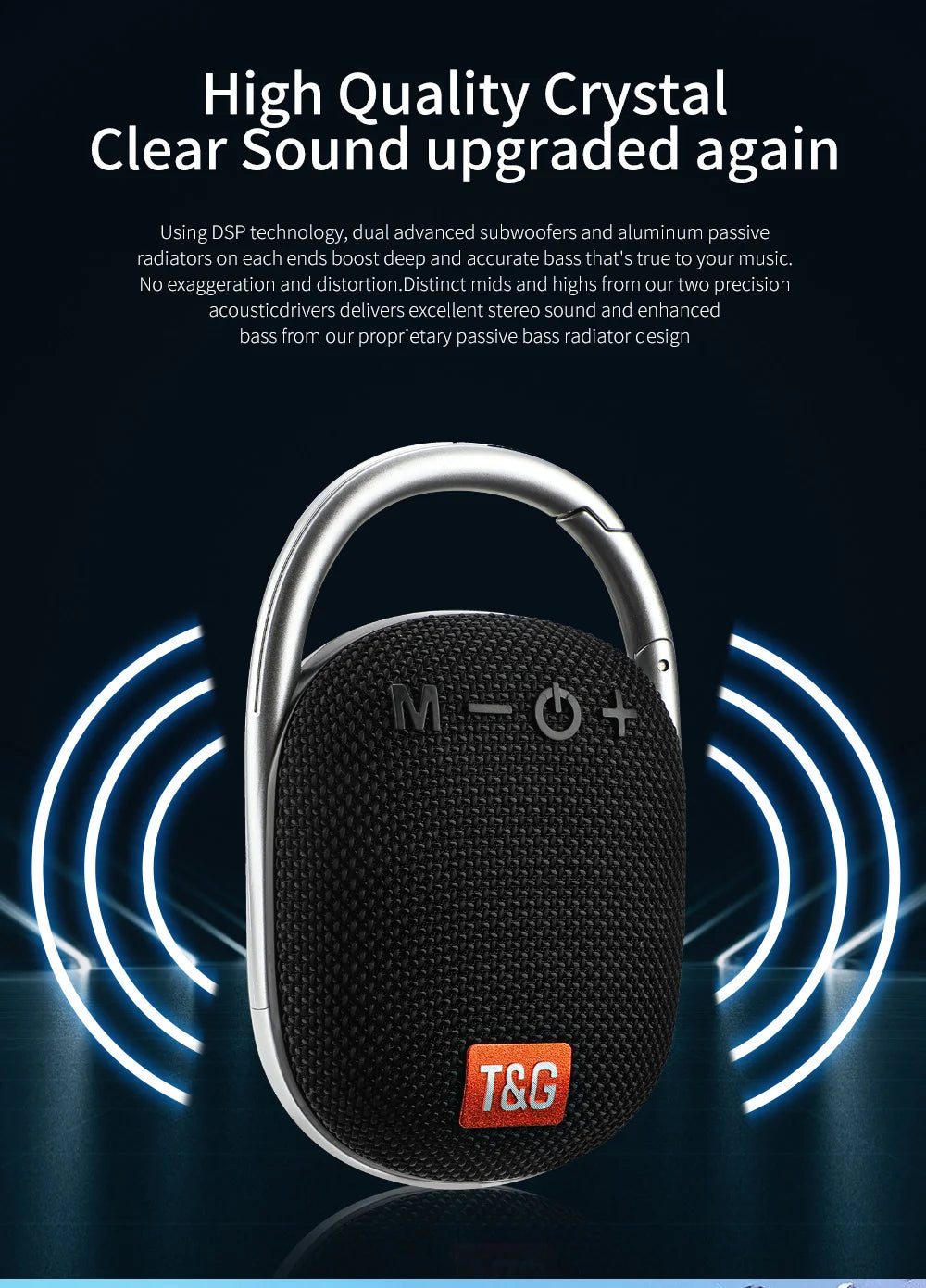 Mini enceinte Bluetooth portable, boîte à musique sans fil, petit caisson de basses, basse, PC, TV, radio FM, étanche, Caixa De Som Mp3