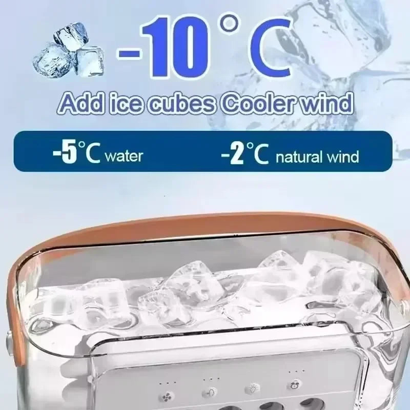 Ventilator Tragbarer Luftkühler Klimaanlage Luftbefeuchter mit 500 ml Wassertank Leiser Nebel-Wassersprühventilator für Zuhause, Zimmer, Camping, Auto, Büro