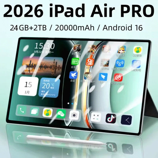 IPad Air Pro 11 Zoll Global Edition Original-Tablet 24 GB 2 TB Android 16 4K HD 5G Dual-SIM Videoanruf WLAN HD-Bildschirm Mini-Tablet