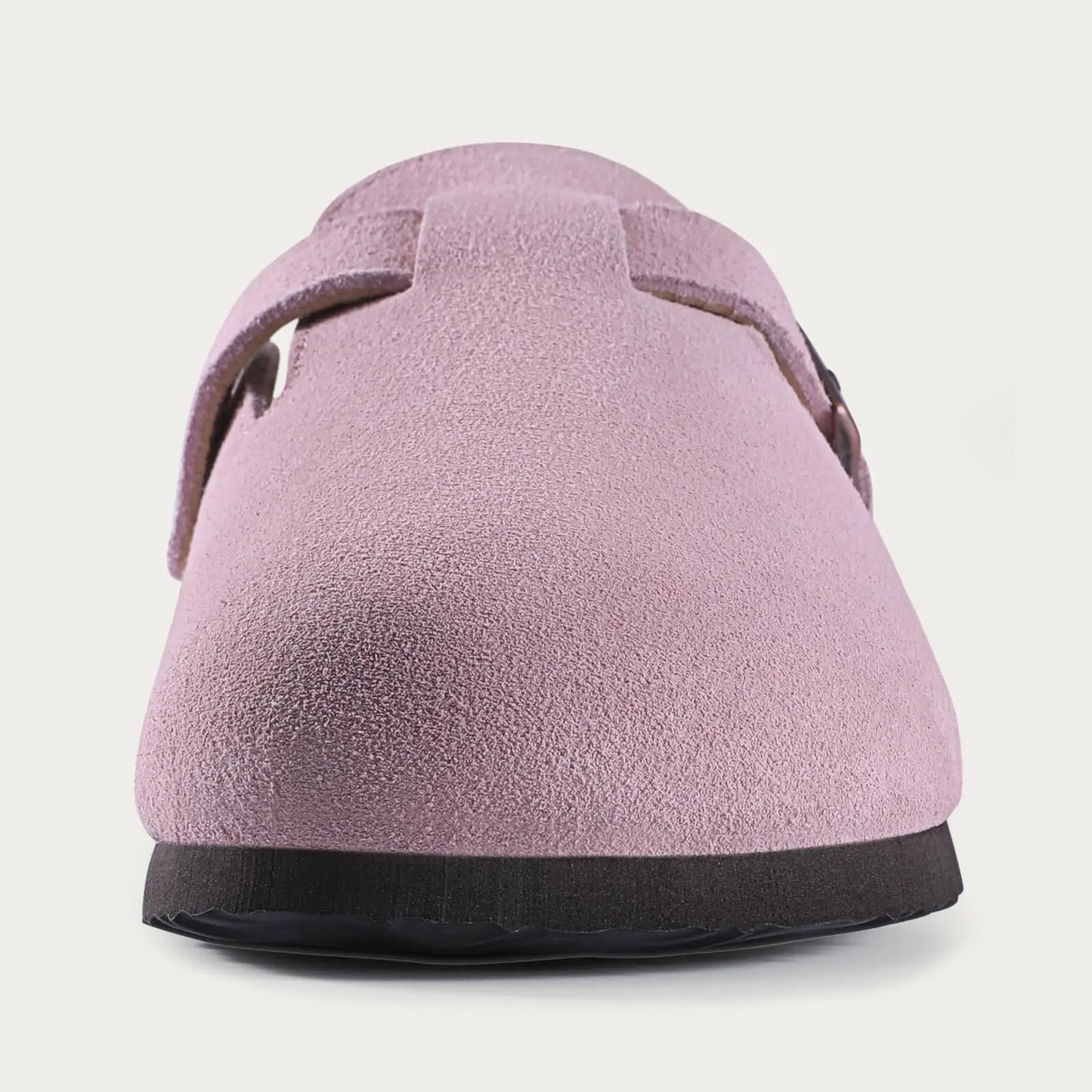 KIDMI Wildleder-Clogs für Damen Herren Pantoletten Korkfußbett Sandalen mit Fußgewölbestütze Modische rutschfeste Outdoor-Strandschuhe Hausschuhe