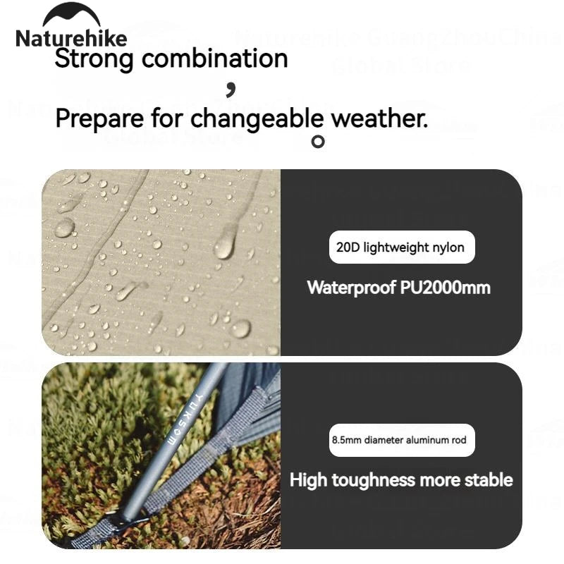 Naturehike Cloud Up Pro Tent 1/2/3 Person Lightweight 20D Nylon Waterproof Outdoor Camping Hiking Backpacking Ultralight Tent
