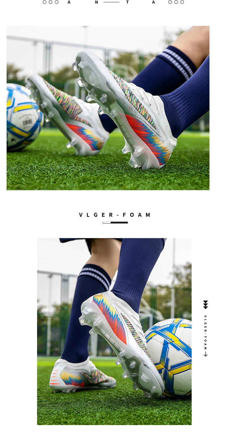 Chaussures de football FG pour hommes, crampons de football de haute qualité pour l'entraînement, chaussures de football Chuteira Campo 35-45