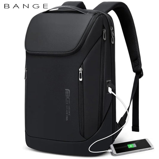 BANGE Business Rucksack Laptop 15.6 Zoll Multifunktional Wasserabweisend Großes Fassungsvermögen Alltagsarbeit Herren Rucksack Schultasche Mochila