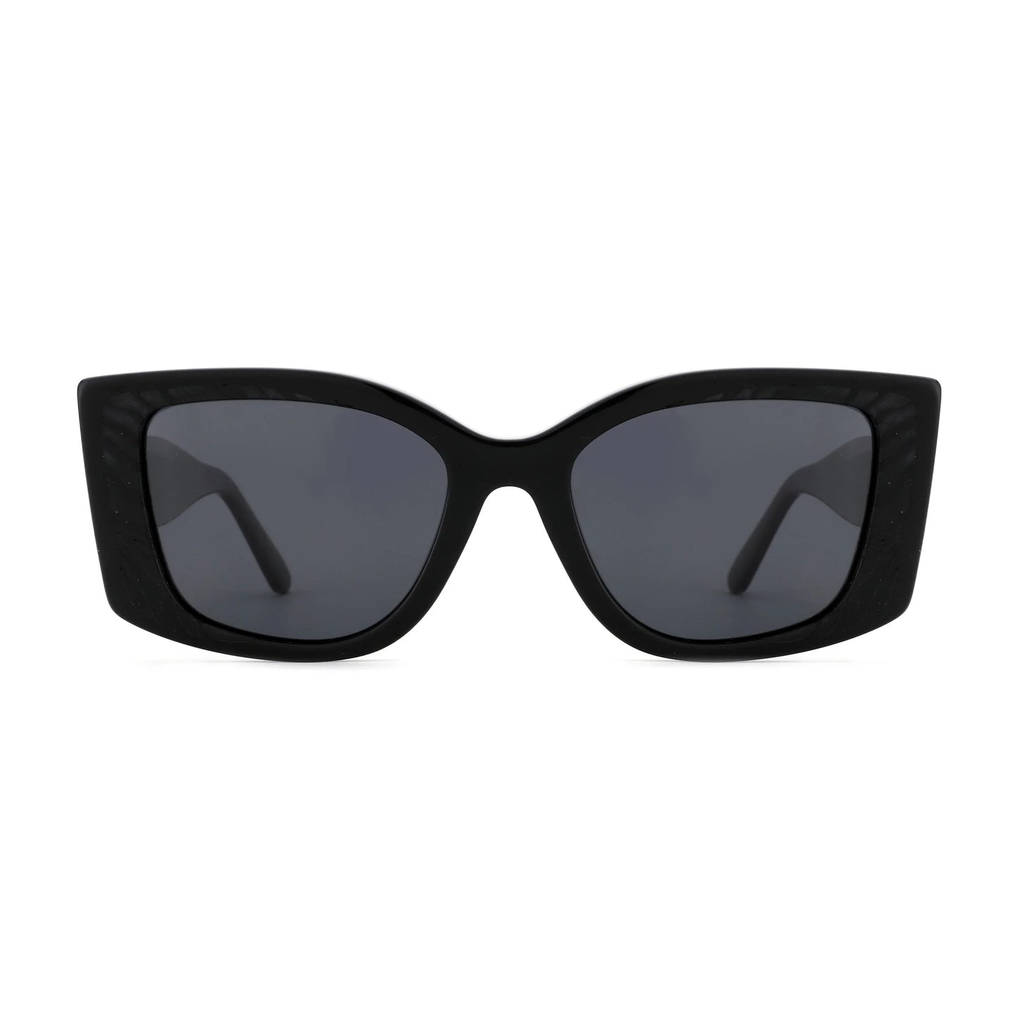 ZENOTTIC Trendige quadratische Acetat-Sonnenbrillen für Damen UV400 Myopie Optische Sonnenbrille Polarisierte Gleitsicht-Sonnenbrillen