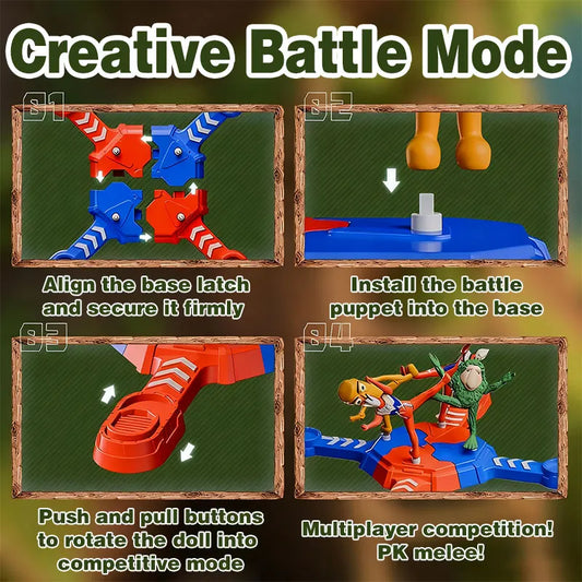New Italian Brainrot Party Game Toys Multiplayer Battle Two-Person Parent-Child Interaction TungTungTung Sahur Toy Chrismas Gift