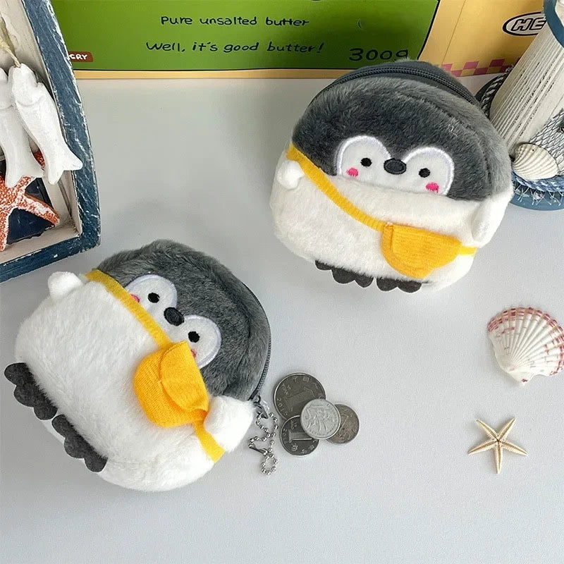 Cartoon Süße Schweinchen Geldbörse Kawaii Portemonnaie Weiche Plüsch Münztasche Schlüssel Kopfhörer Münz-Organizer Beutel Reißverschlusstasche Kindergeschenk