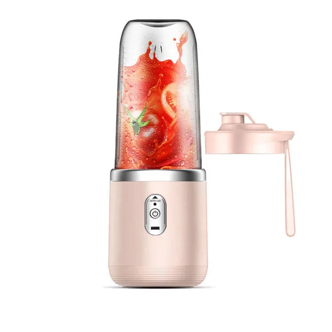 Tragbarer Entsafter Mixer 400ml Elektrischer Fruchtsaftmixer USB Ladefunktion Zitrone Orange Entsafter Tasse Smoothie Mixer Maschine 2 Tassen