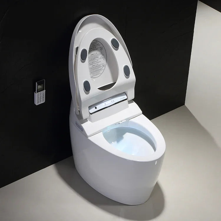 Intelligente Toilette Intelligent, automatische Flip-Top-Spülung Keramik-Automatikspülung integrierte Toilette S-förmiger Geruchsverschluss Toilette