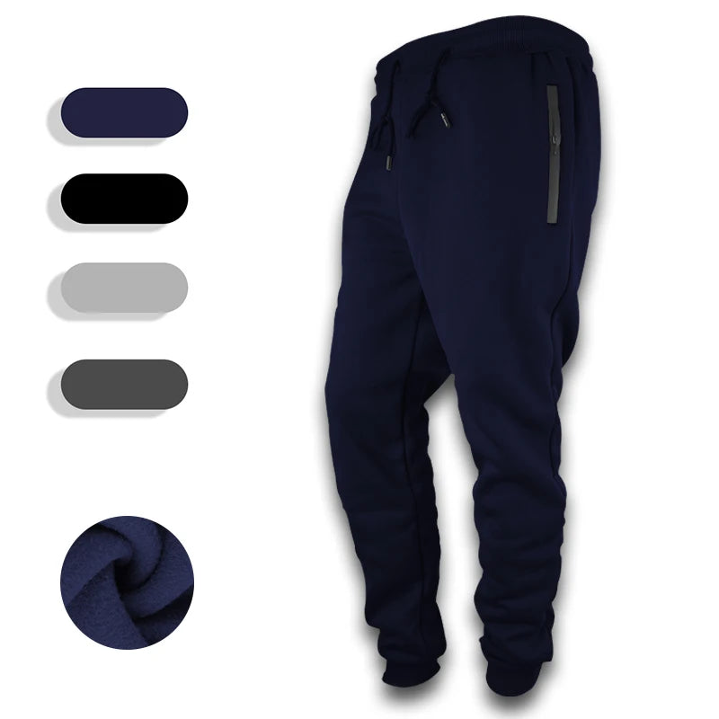 Nouveau Pantalon de Survêtement Homme, Poches Latérales Zippées, Jogging Sport Décontracté, Taille Élastique, Ample, pour le Fitness et la Gymnastique
