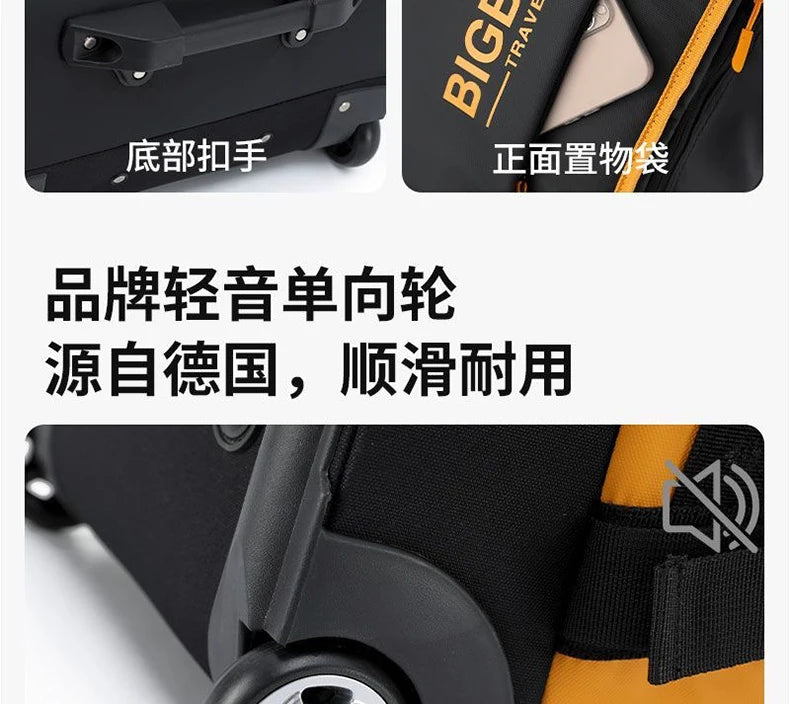 Multi-functional luggage large-capacity trolley bag directional wheel suitcase oxford handle bag 20/24/28-inch carry-on suitcase