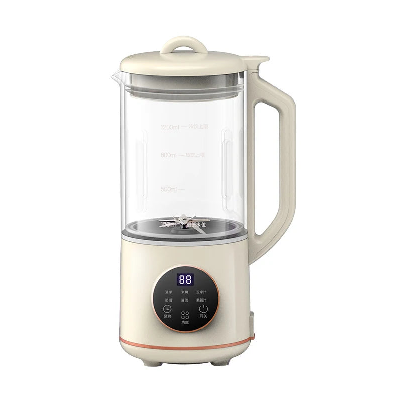 1.2L Soybean Milk Machine Electric Juicer Blender Mixer Soybean Milk Maker High Speed Blender Rice Paste Maker Breakfast Machine