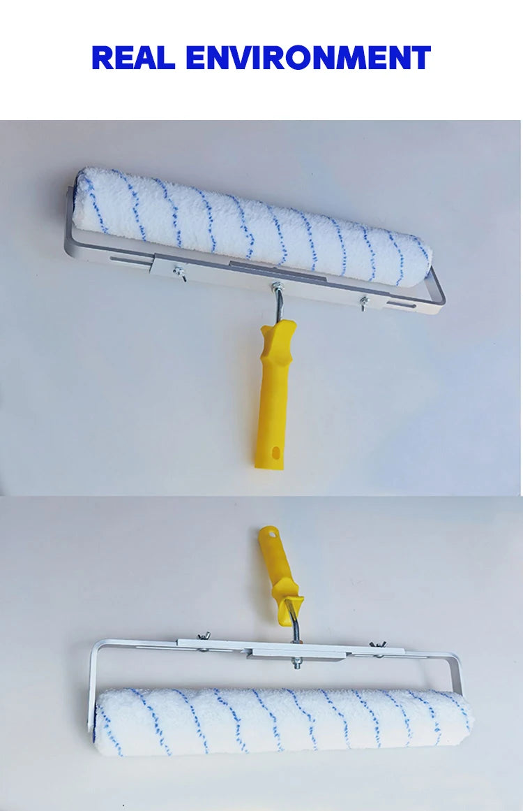 Rouleau à Peinture 18 pouces Brosse Peluche Courte-Moyenne-Longue Outil de Peinture pour Décoration Murale 6MM/9MM Support de Outil de Peinture