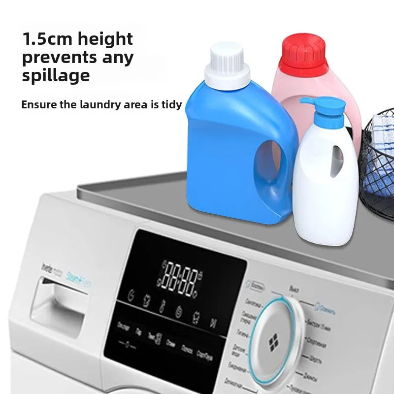 Silikon-Waschmaschinenmatte, Aufbewahrungsmatte, multifunktionale staubdichte und wasserdichte Waschmaschine, Trocknerschutz oben