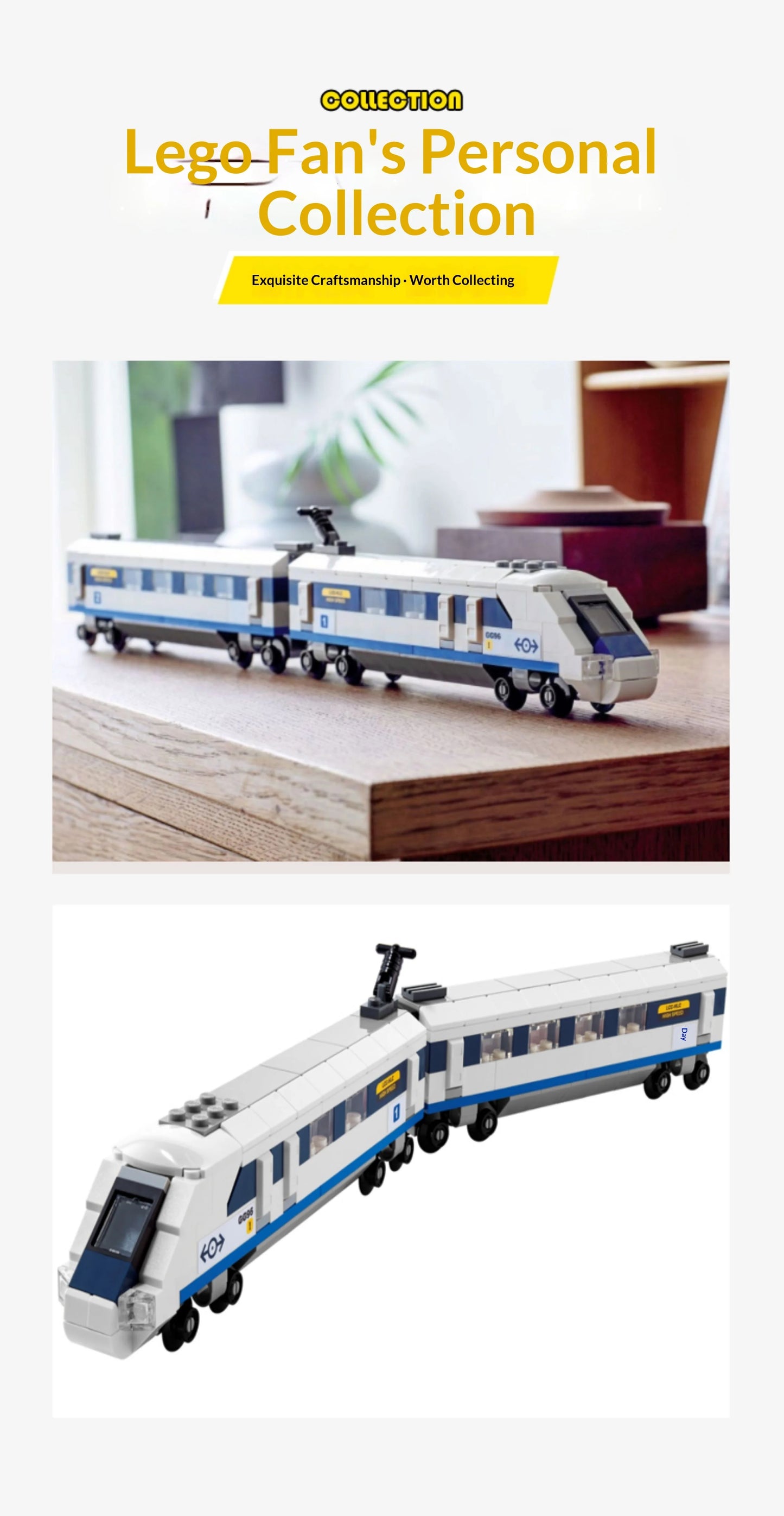 Lego Creative Versatile Series 40518 High Speed Train Boys and Girls Children's Puzzle Building Toy Gift