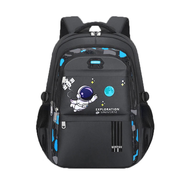 Kinderrucksack Schultaschen für Jungen Astronauten-Schulrucksack Wasserdichte Grundschultasche Mochila Infantil