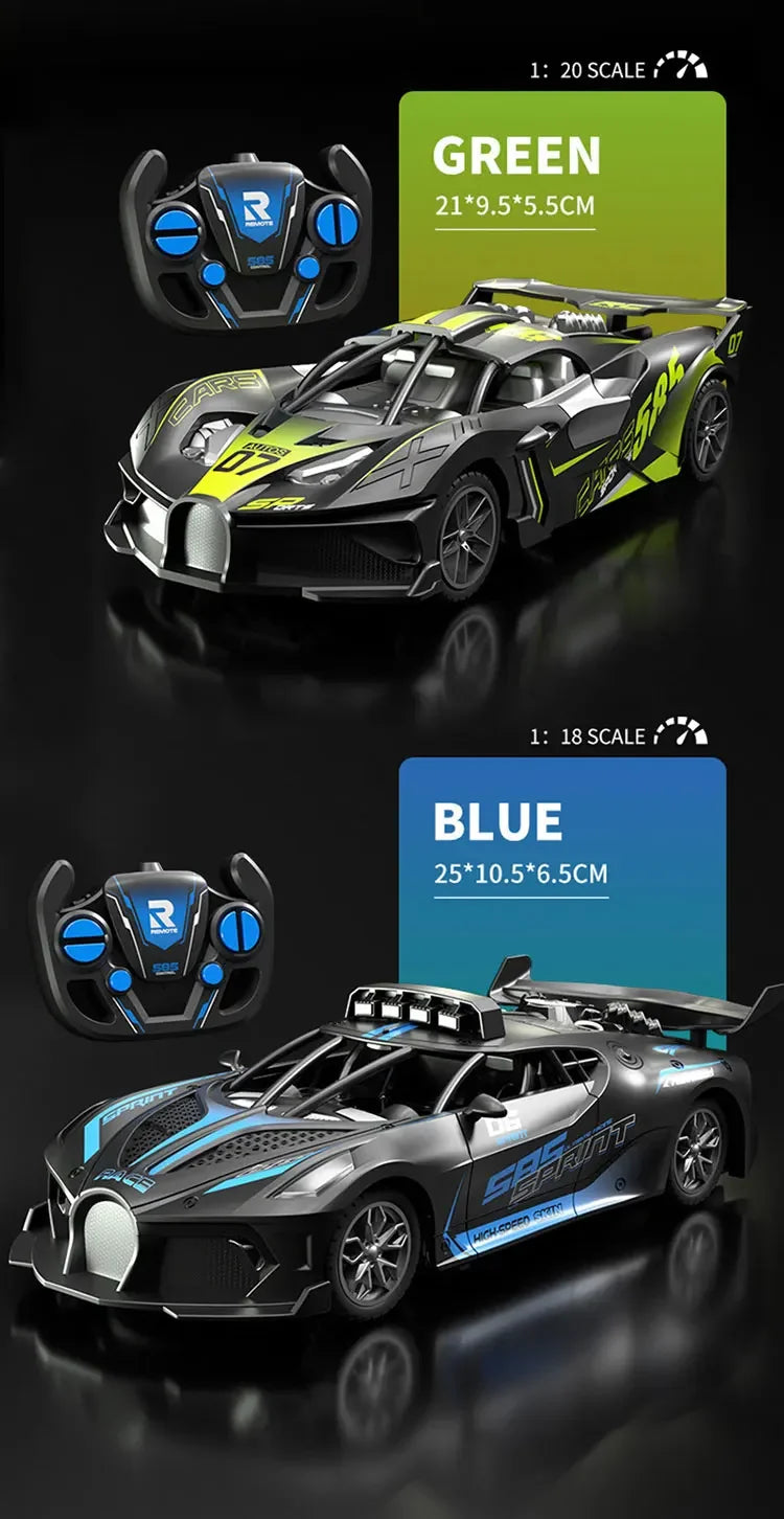 Ferngesteuertes Auto 4-Kanal Hochgeschwindigkeits-Drift-Rennwagen Elektro-Sportwagen Spielzeug Modell für Jungen Kinder Geburtstagsgeschenk