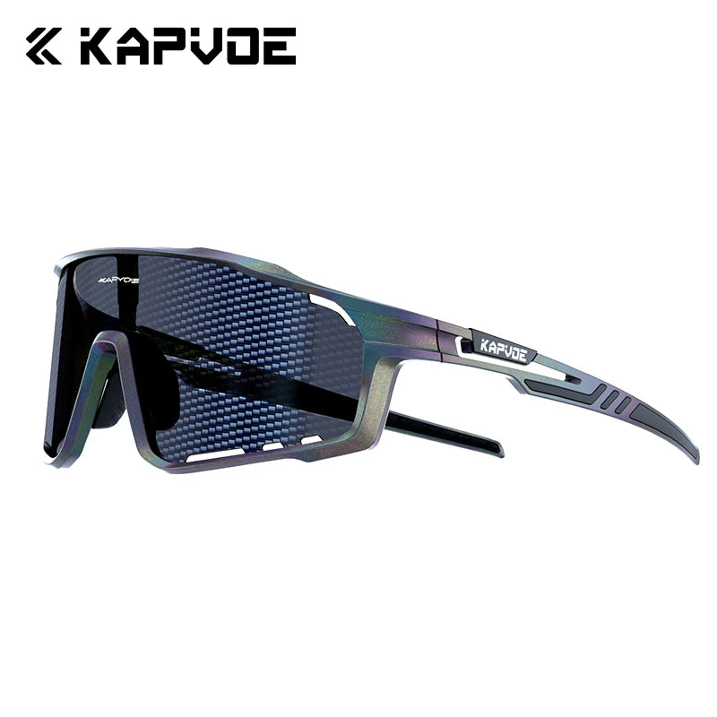KAPVOE Nouvelle Technologie Nano Lentilles Lunettes de Cyclisme Lunettes de Soleil Sportives de Plein Air Vélo Hommes Femmes VTT Bicyclette UV400 Lunettes