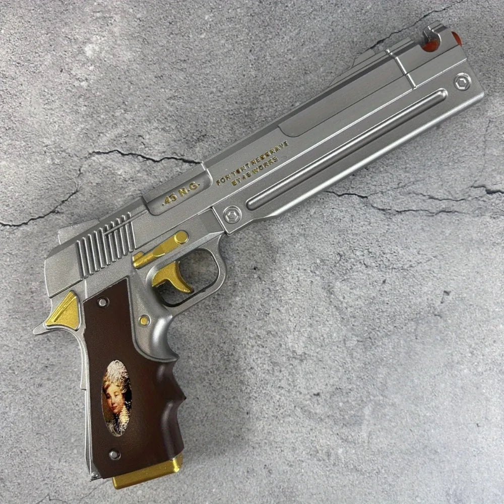 Pistolet Dante PU de 15 pouces Devil May Cry 4 Ebony Ivory Accessoire de Cosplay Anime DMC Pistolet Réel Katana Japonais Pistolet Jouet Cadeau Original