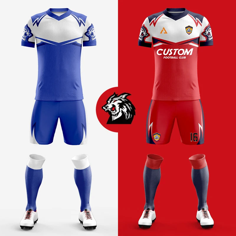 Maillot de football personnalisé par sublimation, uniforme de football en polyester, uniforme de football pour club, maillot de football respirant pour hommes