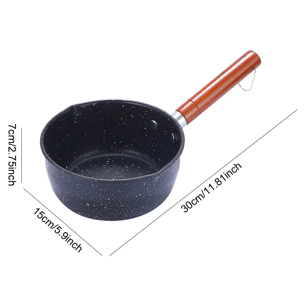Marmite à huile chaude en fonte, casserole antiadhésive, pot à soupe avec bec verseur, casserole à lait, cuisson, chauffe-beurre, casserole de cuisine