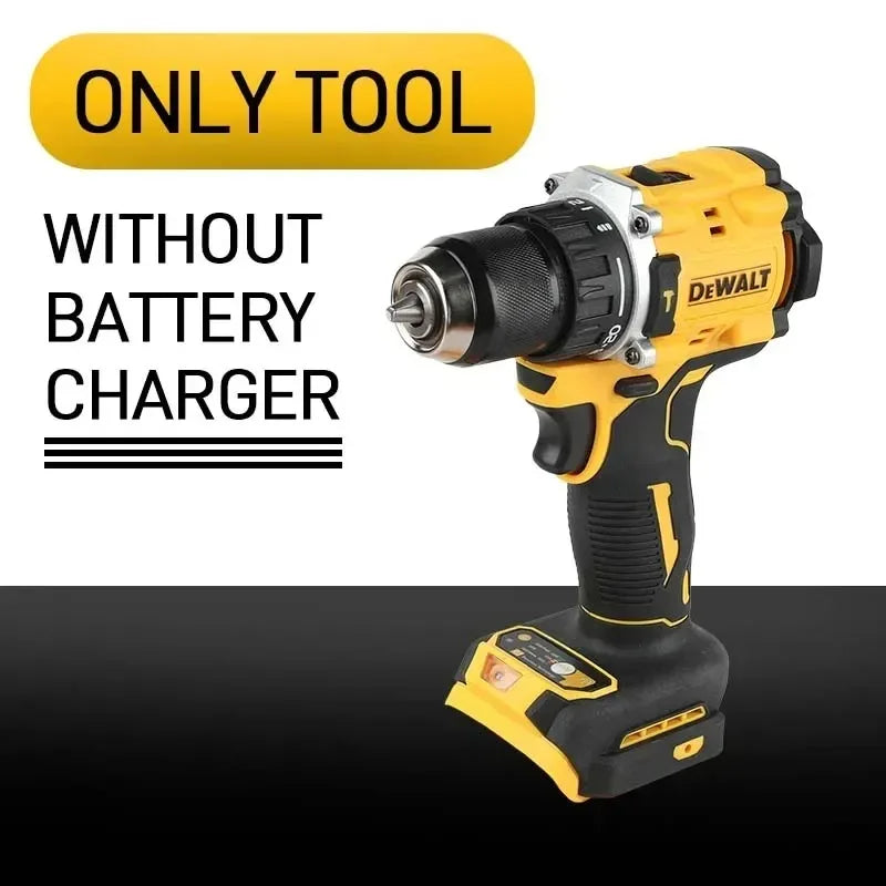 DEWALT Lithium-Akku 20V Wiederaufladbarer bürstenloser Kompakter Elektroschrauber Handbohrmaschine Schlagbohrmaschine DCD805