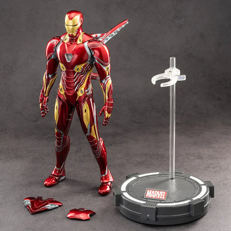 ZDTDS Original 1/5 36CM Iron Man MK50 MK3 LED-Beleuchtung 10-jähriges Jubiläum Tony Stark Modell Actionfigur Geschenk