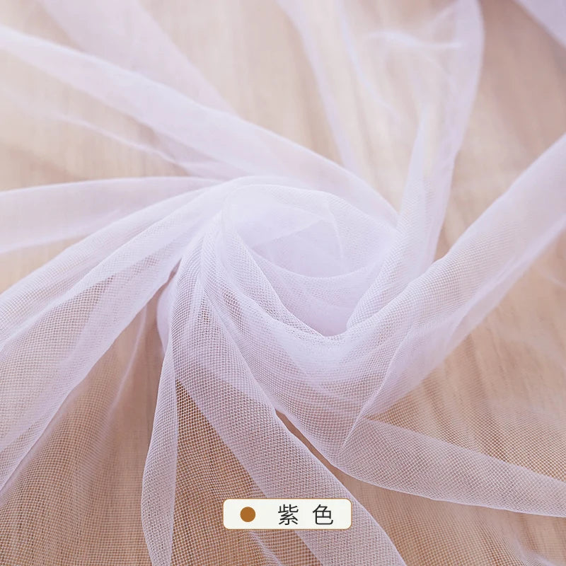 Tissu maillé doux crypté 160x50/500cm pour robes de mariée, décorations de mariage, rideaux en gaze, moustiquaires, tissus pour jupes DIY