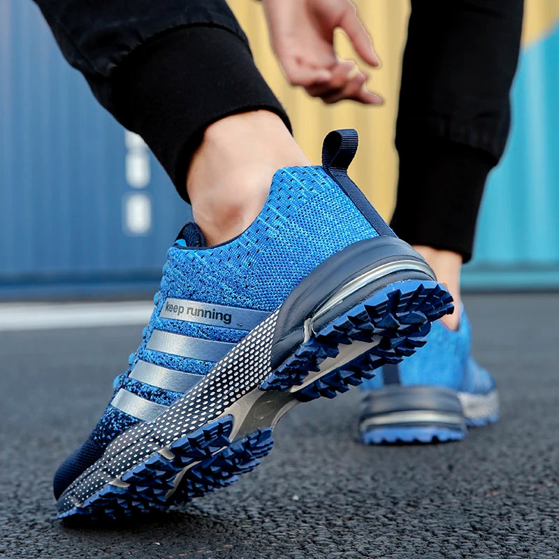 Men Outdoor Sneakers Summer Breathable Shoes for Men Lightweight Sneakers Comfortable Sports Walking Training Running Shoes