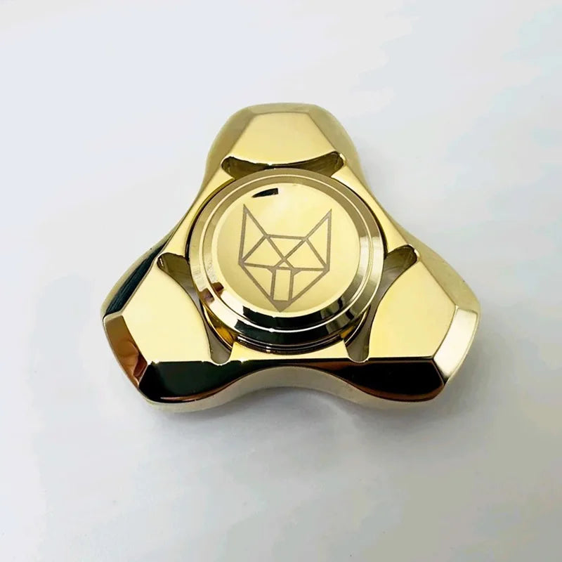 Spirit Fox Edelstahl Metall Fidget Spinner Erwachsene EDC Antistress Hand Spinner Büro Spielzeug Autismus Stressabbau Spielzeug Geschenke