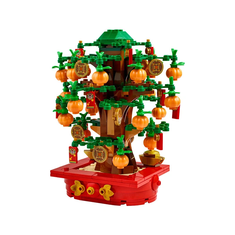 Lego Bausteine Festival-Serie 40648 Geldbaum Jungen und Mädchen Kinderpuzzle Baustein-Spielzeug Valentinstagsgeschenk