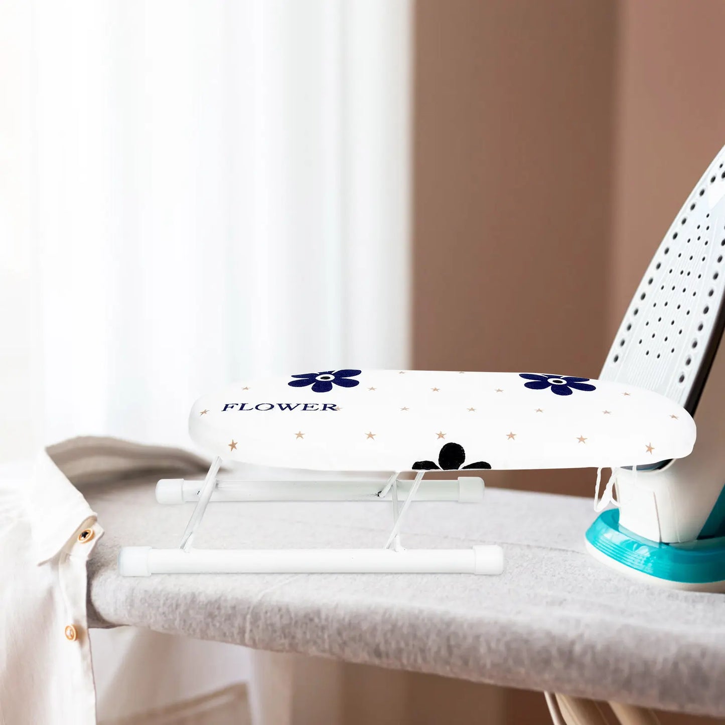 Mini Folding Ironing Board Portable Sturdy Frame Space Saving Ironing Rack for Home Dorm Office Use Housewarming Gift