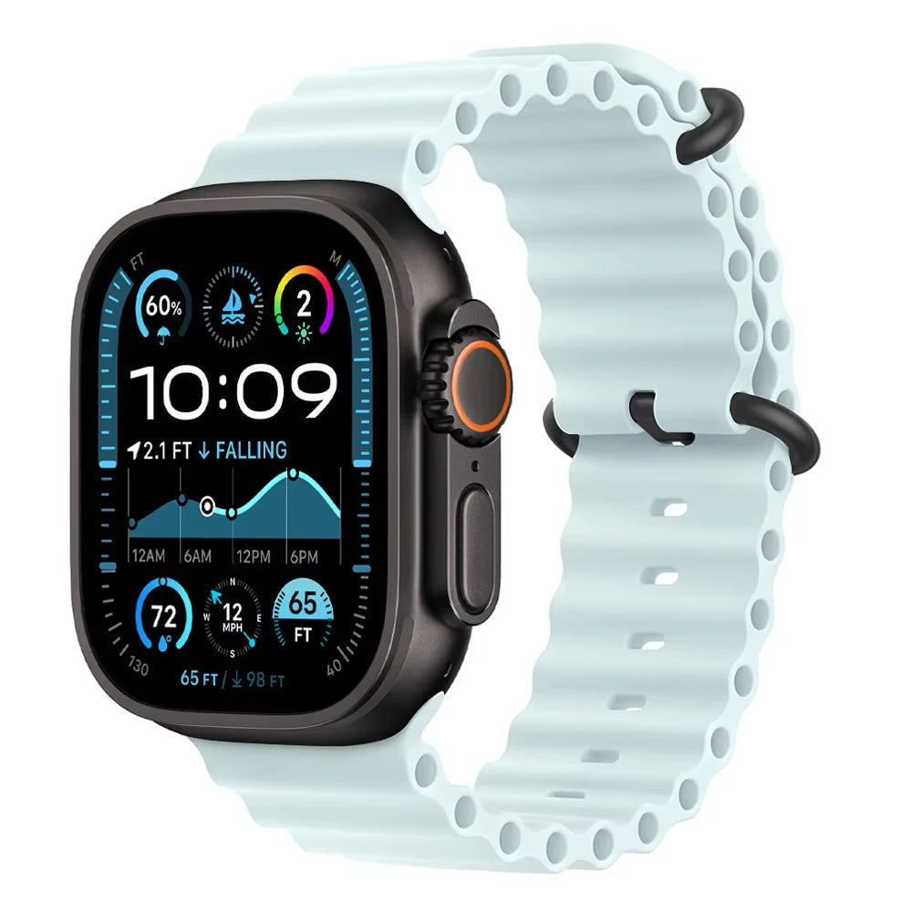 Offizielles Ocean Armband für Apple Watch Ultra 3 2 49mm 46mm 44mm 40mm 42 41 45 Sportarmband iWatch Series 11 10 9 7 8 6 SE3