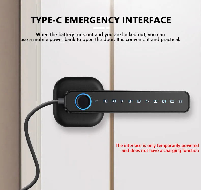 Serrure intelligente CDOK 2025 Nouvelle M6 Tuya Bluetooth, serrure de porte, serrure à empreinte digitale, serrure à mot de passe, méthodes de déverrouillage multiples