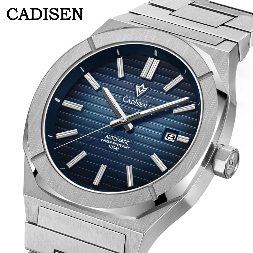 CADISEN Taucheruhr Retro Luxus Saphirglas MIYOTA 8215 Deutscher Designer Herren Automatikuhr Mechanisch 10Bar Wasserdicht Leuchtend