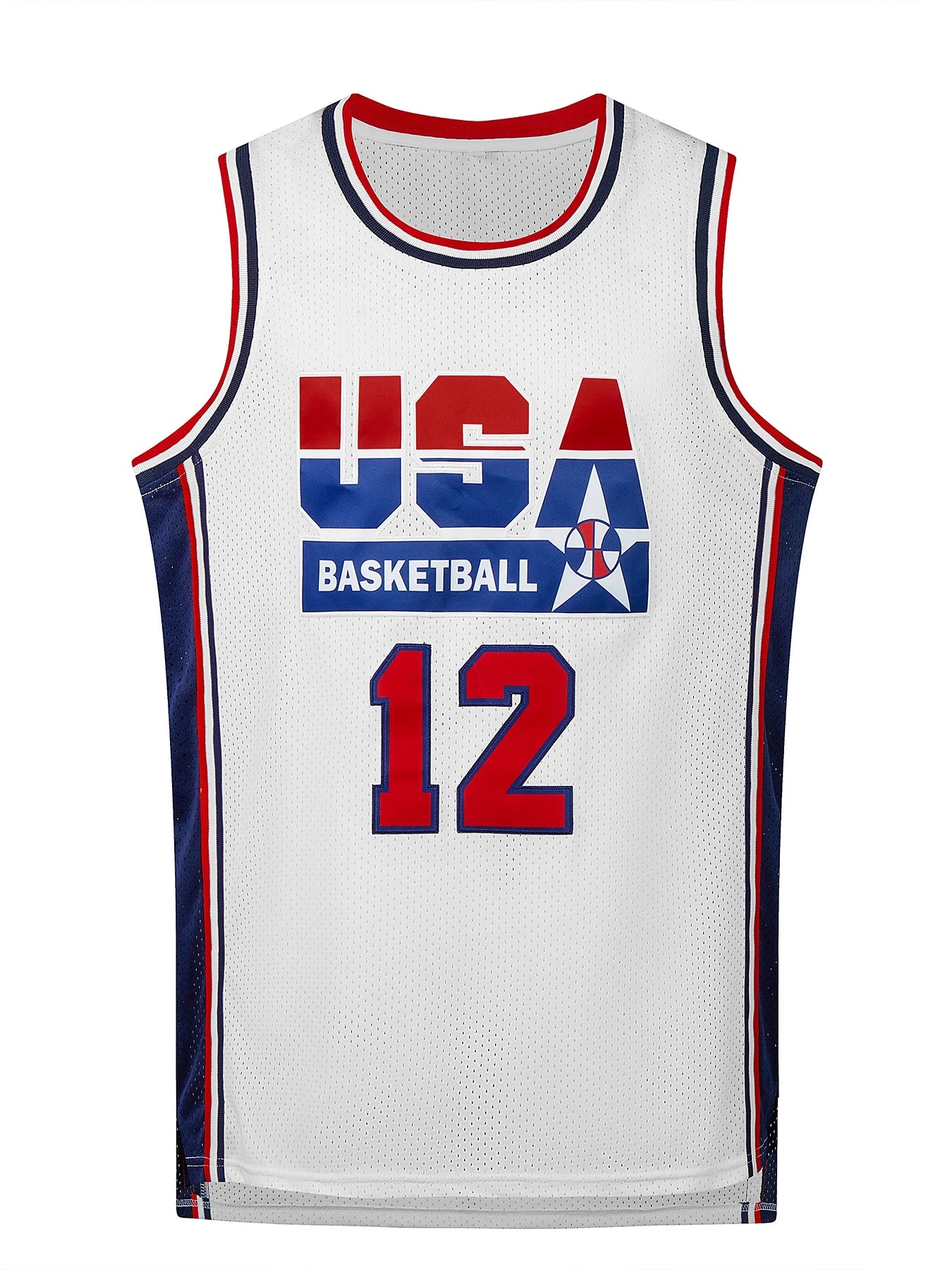 Maillot de basketball respirant pour homme, col rond, sans manches, uniforme d'entraînement pour garçons, t-shirt d'équipe, nouveau design, hauts USA