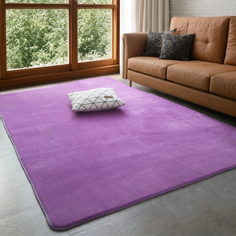 VIKAMA Tapis Moderne en Velours de Corail Doux Antidérapant pour Salon Chambre Grand Tapis de Jeu pour Enfants Tapis de Sol pour la Décoration Intérieure